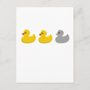 Duck, Duck, Grey Duck T Shirten.png Briefkaart