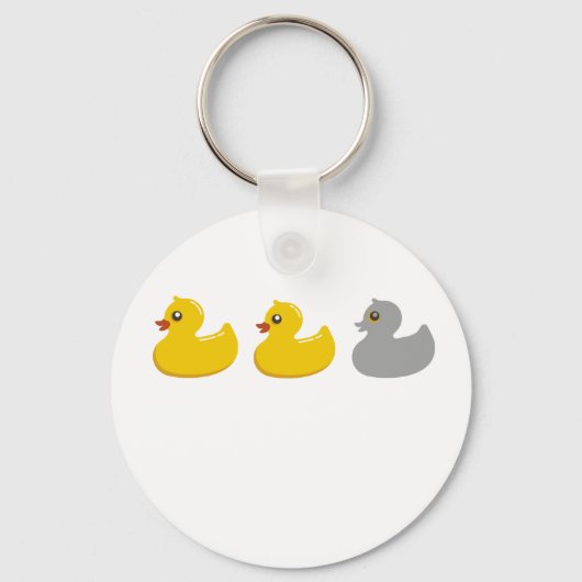 Duck, Duck, Grey Duck T Shirten.png Sleutelhanger (Voorkant)