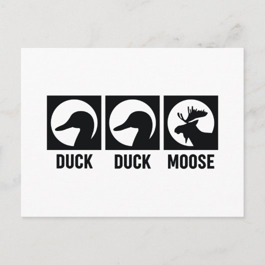 Duck Duck Moose Briefkaart (Voorkant)