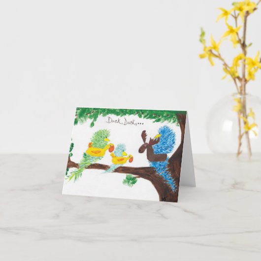 Duck, Duck, Moose Kaart (Gele Bloem)