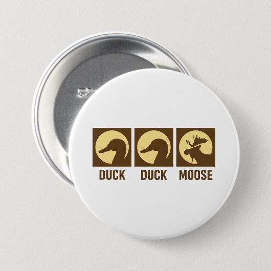 Duck Duck Moose Ronde Button 7,6 Cm (Voorkant /achterkant)