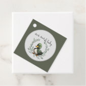 Duck Duck Oh Baby eend thema baby shower Bedankjes Labels (In situ)