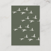Duck Duck Oh Baby eend thema baby shower Informatiekaartje (Achterkant)