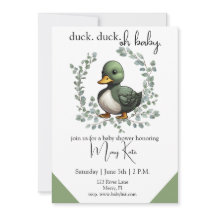 Duck Duck Oh Baby eend thema baby shower