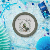 Duck Duck Oh Baby eend thema baby shower Papieren Bordje (Feest)