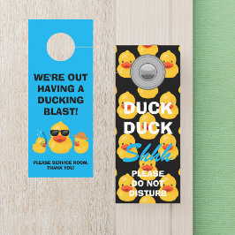 Duck Duck Shhh & Out Het hebben van een Ducking Bl Deurhanger