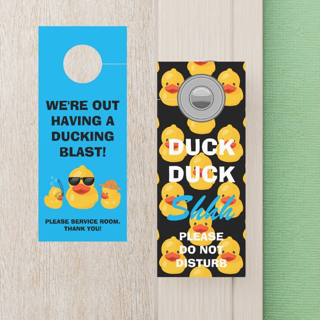 Duck Duck Shhh & Out Het hebben van een Ducking Bl Deurhanger (Creator heeft geüpload)