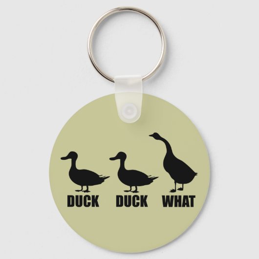 Duck Duck What Goose Sleutelhanger (Voorkant)
