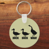 Duck Duck What Goose Sleutelhanger (Voorkant)