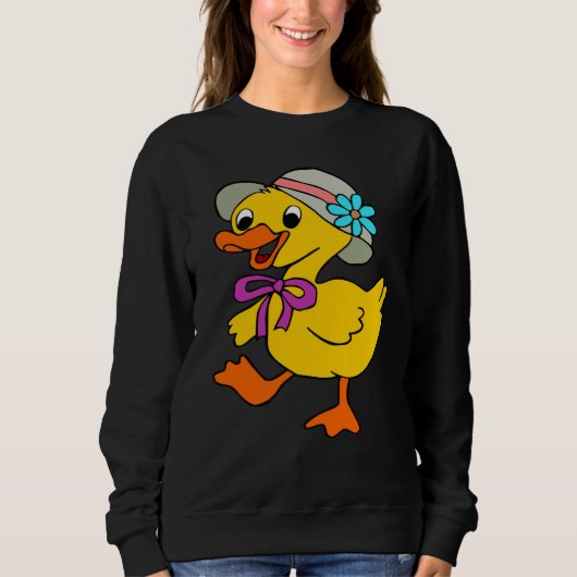 DUCK DUCKLING HAT RIBBON EASTER DUCK GOOSE BIRD TRUI (Voorkant)