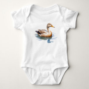Duck Duckling Zwemmen in de vijver Romper