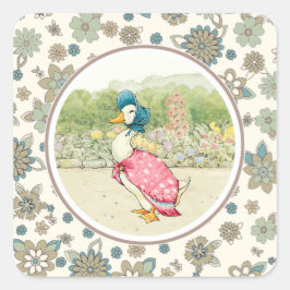 Duck Easter Vierkante Sticker