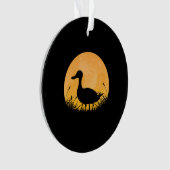 Duck Easy Halloween Outfit Mallard Dipper Moon Ornament (voorkant)
