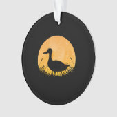 Duck Easy Halloween Outfit Mallard Dipper Moon Ornament (voorkant)