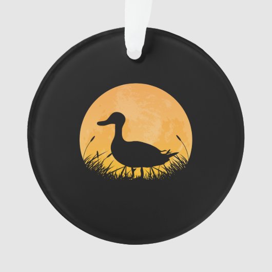 Duck Easy Halloween Outfit Mallard Dipper Moon Ornament (voorkant)
