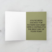 Duck een vader vaders dag kaart. kaart (Binnen)