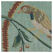 Duck Egg Blue Chinoiserie Pattern Stof (Close Up)