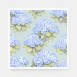 Duck Egg Blue Hydrangea Standard Luncheon Napkins Servet