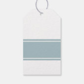 Duck Egg Blue Modern Wedding Cadeaulabel (Achterkant)