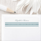 Duck Egg Blue Modern Wedding Etiket (Insitu)
