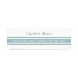 Duck Egg Blue Modern Wedding Etiket