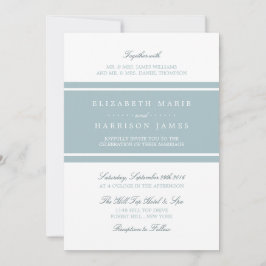Duck Egg Blue Modern Wedding Kaart