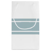 Duck Egg Blue Modern Wedding Klein Cadeauzakje (Achterkant)