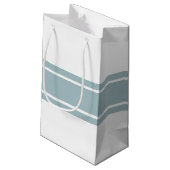 Duck Egg Blue Modern Wedding Klein Cadeauzakje (Achterkant Gekanteld)