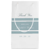 Duck Egg Blue Modern Wedding Klein Cadeauzakje (Voorkant)