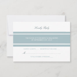 Duck Egg Blue Modern Wedding RSVP