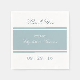 Duck Egg Blue Modern Wedding Servetten