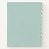 Duck Egg Calm Quote Persoonlijke naam Notitieboek (Achterkant)