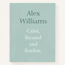 Duck Egg Calm Quote Persoonlijke naam