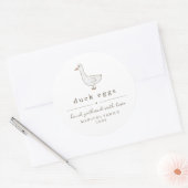 Duck Egg Carton Label Personalize for Farm, Coop (Envelop)