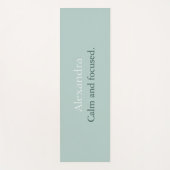 Duck Egg Green Calm Focused Yoga Mat (Voorkant)
