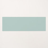 Duck Egg Green Monogram Stylish Modern Minimalist Yogamat (Achterkant (horizontaal))