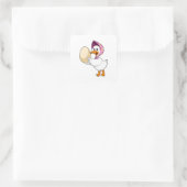 Duck Egg Vierkante Sticker (Tas)