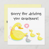 Duck en Ducking Moederdag Design Feestdagenkaart (Voorkant / Achterkant)