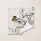Duck en een boom Japanse Ukiyo-e Art Bad Handdoek (Wasdoekje)