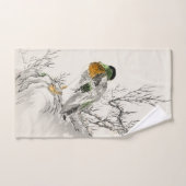 Duck en een boom Japanse Ukiyo-e Art Bad Handdoek (Handdoek)