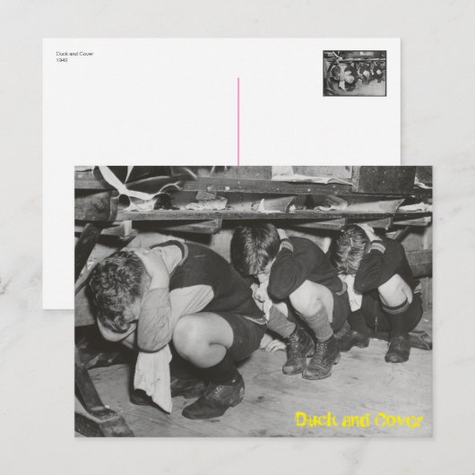 Duck en Hoesje Briefkaart (Voorkant / Achterkant)