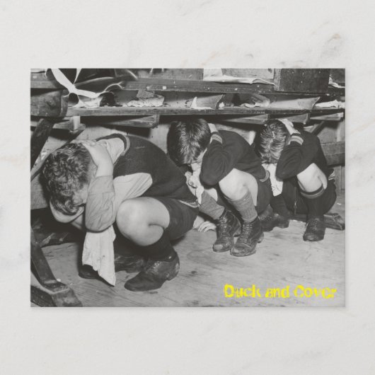 Duck en Hoesje Briefkaart (Voorkant)