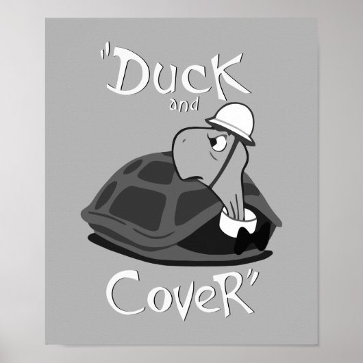 Duck en Hoesje -  nucleaire aanval Poster (Voorkant)