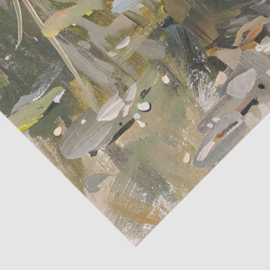 Duck en Mallard Wildlife Schilderij Decoupage Tissuepapier (Detail)