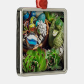 Duck en Succulente Planten bekijken Metalen Ornament (Rechts)