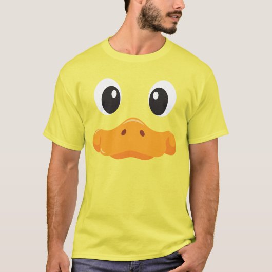 Duck Face Funny Halloween Costume Birthday T-shirt (Voorkant)