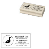 Duck Family Boerderij Name Egg Carton Rubber Stamp Rubberstempel (Gestempeld)