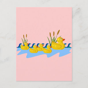 Duck Family Briefkaart