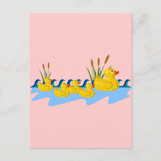 Duck Family Briefkaart (Voorkant)