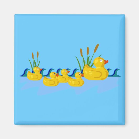 Duck Family Magneet (Voorkant)